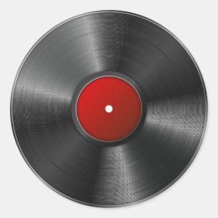 Adesivo Redondo Registro de vinilo isolado