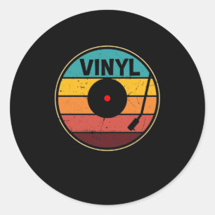 Adesivo Redondo Registro de Vinilo Retroativo - Registro de Vinila