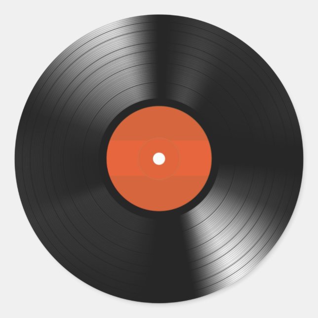 Adesivo Redondo Registro de Vinyle (Frente)