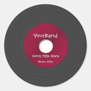 Adesivo Redondo Registro Personalizado