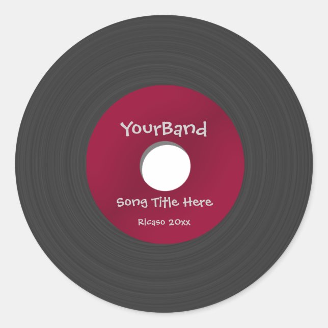 Adesivo Redondo Registro Personalizado (Frente)