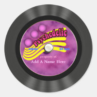 Registro Psicodélico Personalizado de Vinilo
