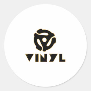 Adesivo Redondo registros de vinilo