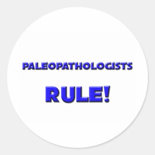 Adesivo Redondo Regra de Paleopathologists!