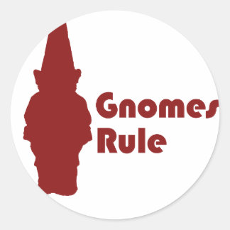 Adesivo Redondo Regra dos Gnomos