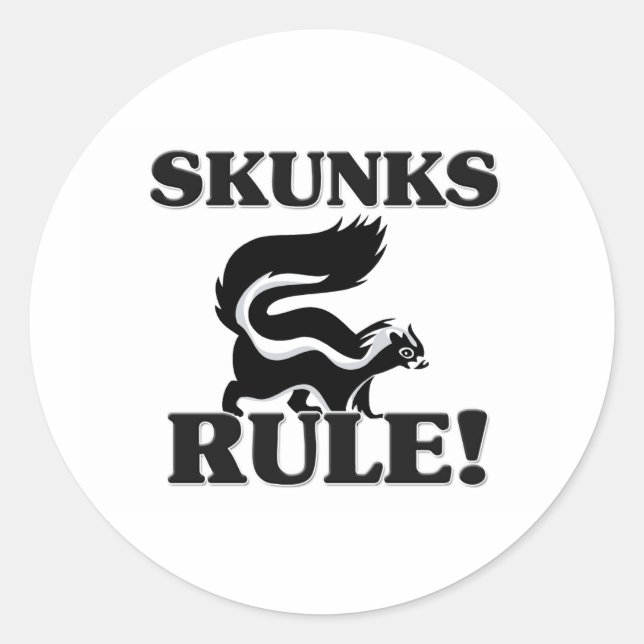 Adesivo Redondo Regra dos SKUNKS! (Frente)