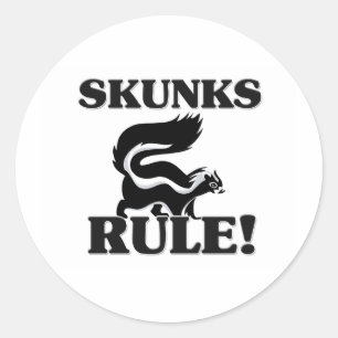 Adesivo Redondo Regra dos SKUNKS!