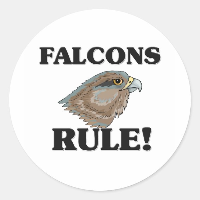 Adesivo Redondo Regra FALCONS! (Frente)
