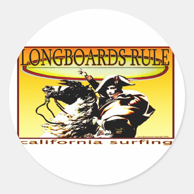 ADESIVO REDONDO REGRA LONGBOARDS (Frente)