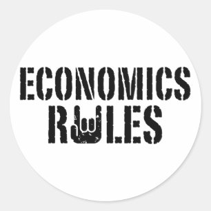 Adesivo Redondo Regras da economia
