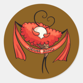 Adesivo Redondo Rei do Drama da Cidadela