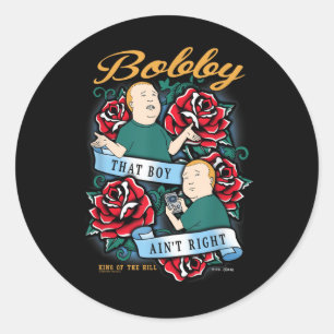 Adesivo Redondo Rei Do Morro Bobby Aquele Rapaz É Tatuagem Certa