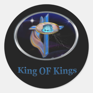 Adesivo Redondo Rei dos Reis