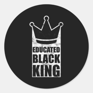 Adesivo Redondo Rei Negro Educado Dia de Martin Luther King Direit