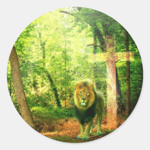 Adesivo Redondo Rei triunfante