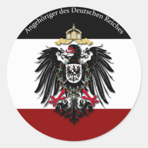 Adesivo Redondo Reich do DES Deutschen de Angehöriger