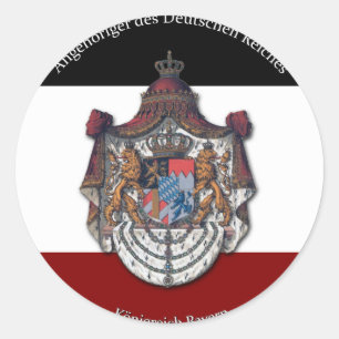 Adesivo Redondo Reich do DES Deutschen de Angehöriger