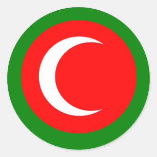 Adesivo Redondo Reino da bandeira do Curdistão (1922-1924, 1925)