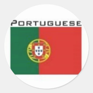Adesivo Redondo reino de Portugal Bandeira