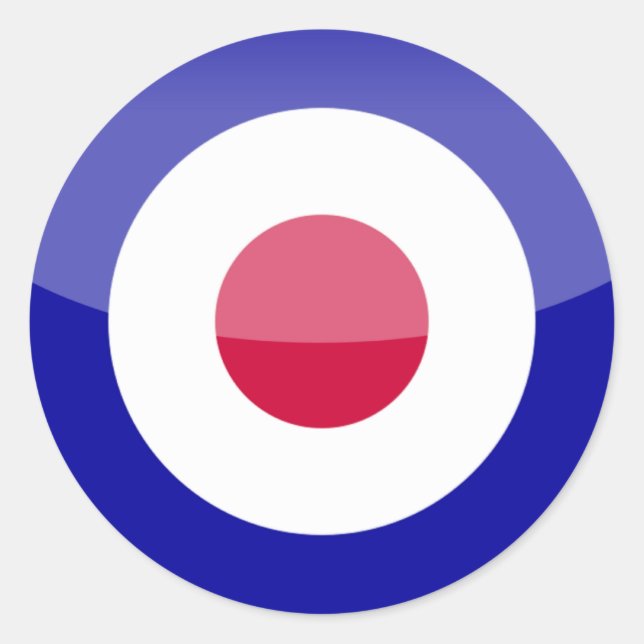 Adesivo Redondo Reino Unido (Frente)