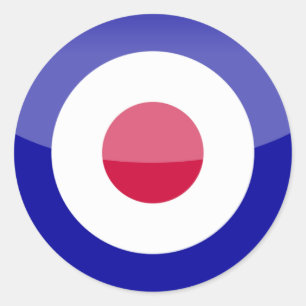 Adesivo Redondo Reino Unido