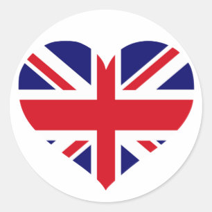 Adesivo Redondo Reino Unido Union Jack