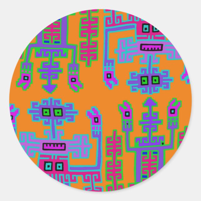 Adesivo Redondo Reis do Peru (Frente)