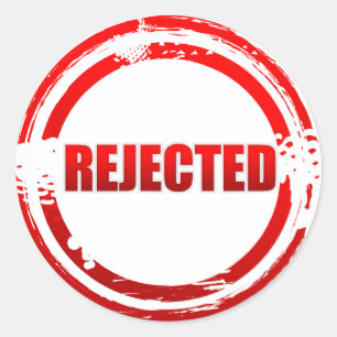 Adesivo Redondo Rejeitado