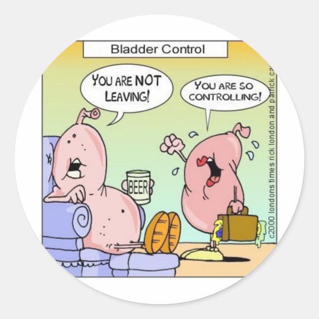 Adesivo Redondo Relacionamentos de Bexigas Más Ofertas e Cobranças (Frente)