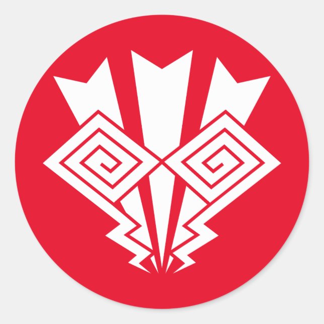 Adesivo Redondo Relâmpago trovador (Frente)