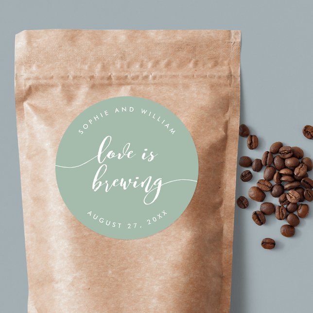 Adesivo Redondo Relax Script Love está criando casamento de cores  (Criador carregado)