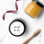 Adesivo Redondo Relax Script Significa Ser Favor do Casamento<br><div class="desc">Vinheta de casamento com as palavras "pretendia ser" numa escrita cursiva relaxada a preto contra fundo branco. Personalize-o substituindo o texto do marcador de posição. Para obter mais opções, como alterar a fonte e seu tamanho/cor, expanda a curva/contrato ou o espaçamento entre letras, clique no botão "Personalizar". *Observe que a...</div>