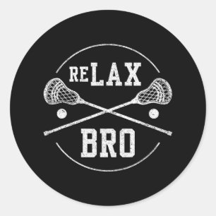 Adesivo Redondo Relaxe Bro Lax Stick - Retrocetro Vintage Funny La