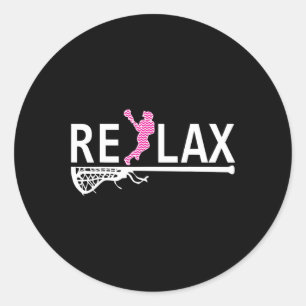 Adesivo Redondo Relaxe Juventude Lacrosse Shirts Lacrosse Funny