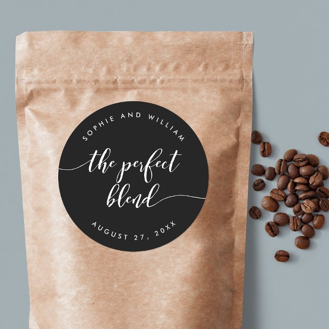 Adesivo Redondo Relaxe O Casamento Personalizado De Cor Da Mistura (Criador carregado)