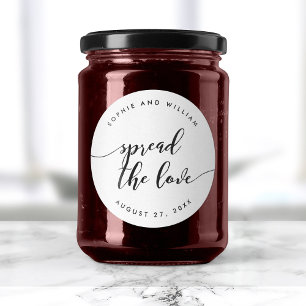 Adesivo Redondo Relaxe o roteiro espalham o favor do casamento do