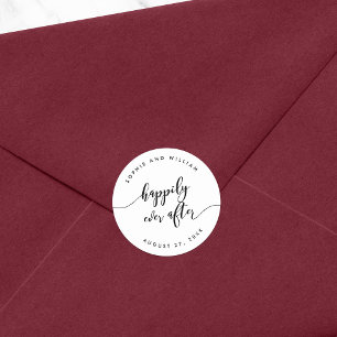 Adesivo Redondo Relaxe O Script Felizmente Depois Do Favor De Casa