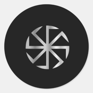 Adesivo Redondo Religião de Slavik - Símbolo Kolovrat