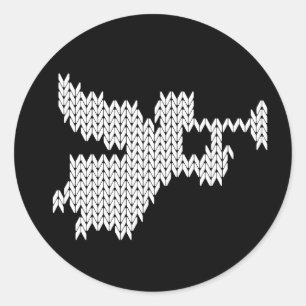 Adesivo Redondo Religioso do Anjo da Doce de Natal Feio