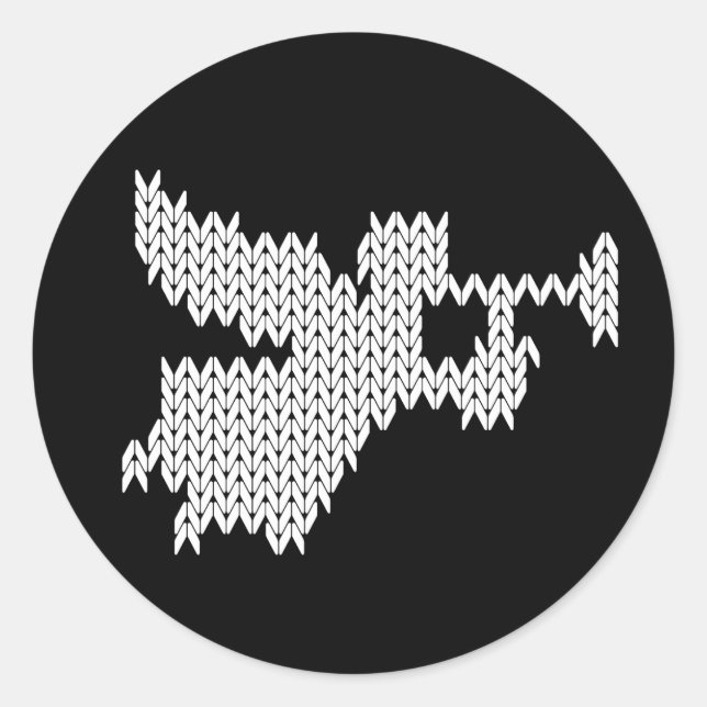 Adesivo Redondo Religioso do Anjo da Doce de Natal Feio (Frente)