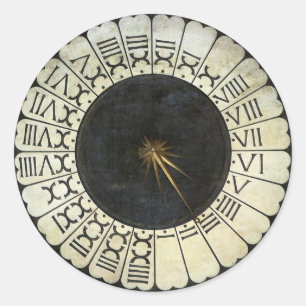 Adesivo Redondo Relógio no Duomo por Paolo Uccello