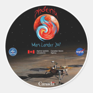 Adesivo Redondo Remendo CSA da missão de Phoenix