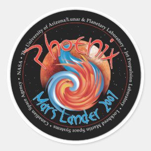 Adesivo Redondo Remendo da missão de Phoenix