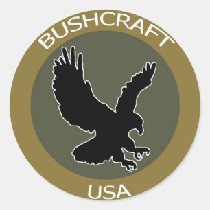 Adesivo Redondo Remendo de BushcraftUSA Brown