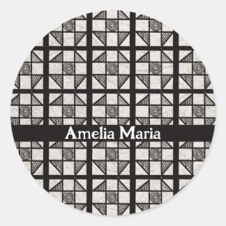 Adesivo Redondo Remendo de Remendar Mosaico Shoo Fly