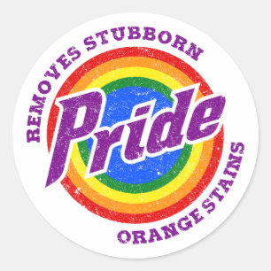Adesivo Redondo Remover Manchas de Laranja Stubborn Mondo LGBTQ