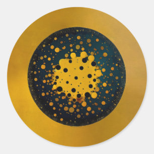 Adesivo Redondo Renascimento – Círculo Abstrato de Emergência