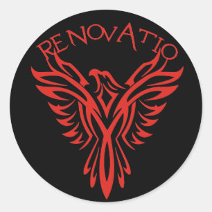 Adesivo Redondo Renovação: Phoenix