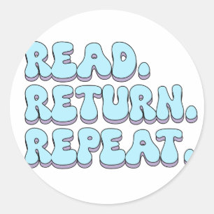Adesivo Redondo repetição de retorno de leitura