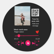 Reprodutor de música personalizado casal amor códi